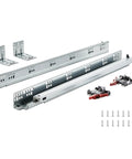 10 Pairs 15 18 21 Inch Soft Close Bottom Mount Drawer Slides With Heavy Duty Ball Bearing Full Extension Steel Tracks and screws