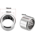 Drawn Cup Needle Roller Bearing Set Open End HK1010 10mm Bore 14mm Outer Diameter 10mm Width Pack Of 10