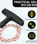 2 Sets Drawstring Ladder Rope With Pull Down Attachment for Access Doors and Garage Openings, featuring solid nylon rope and handle