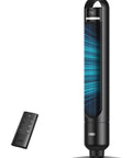 Dreo Tower Fan for Bedroom, 90° Oscillating Standing Fans for Room with 4 Speeds, 3 Modes, Remote Control, Black