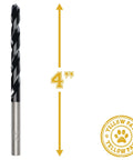 3 Pack 1/4 Inch Drill Bit Set With Industrial Grade M35 Cobalt TiAlN Coating For Metalworking 4 Inch Total Length