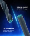 Close-up of drill bit and shank from SAE Thread Repair Kit for Auto Repair 172 Piece Set with HSS Drill Bits.