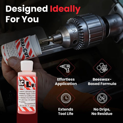 metal drilling gel lubricant for enhanced drilling and tapping