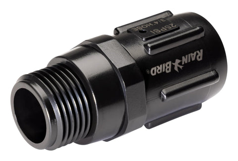 Drip Irrigation Pressure Regulator 25 PSI For Garden Hoses And Drip Lines Three Quarter Inch Female Hose Thread To Three Quarter Inch Male Hose Thread 20 GPM Flow Rugged UV Protected Body Easy Connect To Faucets And Components Rain Bird HT07525PSI