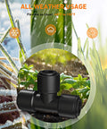 16 Pack One Quarter Inch Quick Connect Drip Irrigation Tee Fittings For One Quarter Inch Tubing No Tools Needed Leak Free