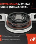 Front view of Drive Shaft Center Support Bearing for Mercedes Sprinter 3 5 T 3 T 4 6 T 5 T and VW Crafter, natural rubber material.