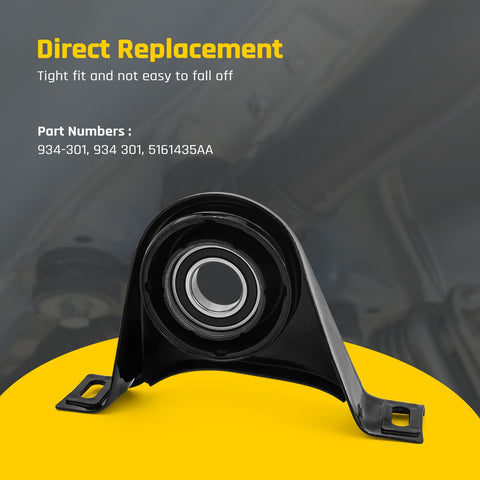Drive Shaft Center Support Bearing Replacement For Dodge Challenger, Charger, Magnum And Chrysler 300 2005 Through 2014