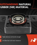 Front view of Driveshaft Center Support Bearing Carrier For Dodge Ram 1500 2500 3500 1994 To 2003 And GM SUVs, highlighting rubber material