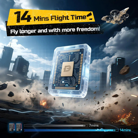 Image depicting the advanced technology of HT15 Dual-Mode RC Drone For Kids Air And Land Mini Toy Helicopter Under 100g No License Needed.