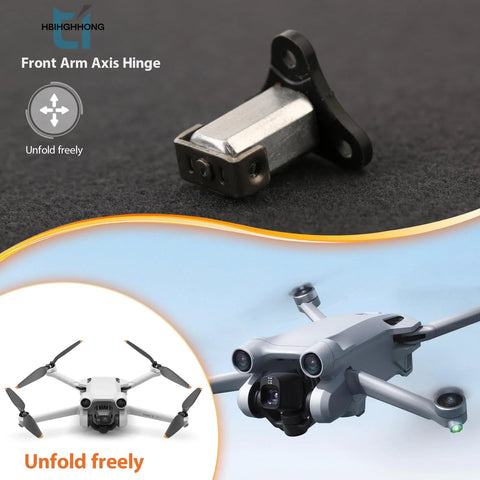 DJI Front Arm Axis Replacement Kit For Mini 3 Pro And Mini 3 Front Arm Shaft Hinge Replacement With Repair Tools shown with compatible drone