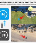 Foldable 22 Inch Drone Landing Pad With Fast Fold System 2x3 Double Sided Waterproof Launch Pad Weighted Helipad Blue Gray