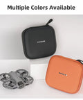 DJI Neo 2 Drone Storage Bag And Protective Travel Case in black and orange, shown with Neo 2 drone. Lightweight Portable Carrying Case.