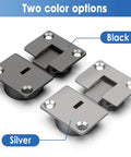 Drop Down Gas Struts,Gas Spring Hinge with 90 Degree Page Turning Axis, two color options black and silver flat hinge layout