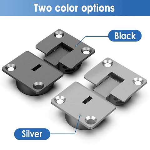 Drop Down Gas Struts,Gas Spring Hinge with 90 Degree Page Turning Axis, two color options black and silver flat hinge layout