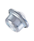 Drop In Ball Transfer Bearing Unit 15mm Nylon Ball with 33 Lb Load Capacity, close-up view, featuring metal housing and nylon ball.