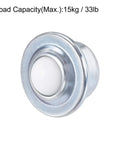 Drop In Ball Transfer Bearing Unit 15mm Nylon Ball With 33 Lb Load Capacity Per Ball Pack Of 6 For Transmission Systems Conveyors