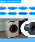 Rear Drum Bearing Sleeve And Retainer O Ring Kit For GE Hotpoint Whirlpool Kenmore Dryers 2 Pack Dryer Repair Kit Replacement Parts WE1M462 WE1M461 AP2621911 877502 AH266777 EA266777 PS266777 B00A8O047W with dryer and part image
