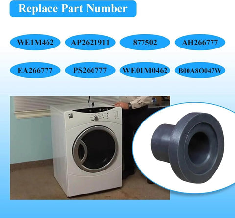 Rear Drum Bearing Sleeve And Retainer O Ring Kit For GE Hotpoint Whirlpool Kenmore Dryers 2 Pack Dryer Repair Kit Replacement Parts WE1M462 WE1M461 AP2621911 877502 AH266777 EA266777 PS266777 B00A8O047W with dryer and part image