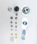 Dryer Drum Rear Bearing Sleeve Kit Compatible With GE Dryers Including Bearing Retainer And T Bearing, hardware components on display