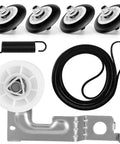 Dryer Roller Repair Kit For LG Kenmore Dryers 4581EL2002C with rollers, drum roller, belt, idler pulley, and bearings by WFRWFR OEM