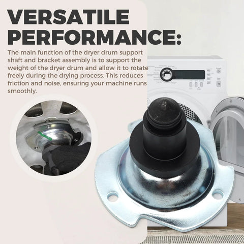 Dryer Drum Support Shaft And Bearing Replacement Kit For GE Kenmore Hotpoint Dryers with installed image
