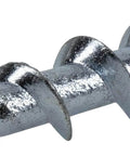 Close-up of metal screw from Drywall Anchors White 75 Pack with 1 1/2 Inch Pan Head Screws, Holds 50 lbs in Drywall and 200 lbs in Concrete