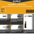 Installation guide for #8 Self Drilling Drywall Anchors with Screws Kit, showing step-by-step usage and components in detailed diagrams.