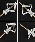 Heavy Duty Drywall Anchor Kit With Screws For Hollow Walls And Plasterboard, Self Drilling Butterfly Expansion Plugs in four angles