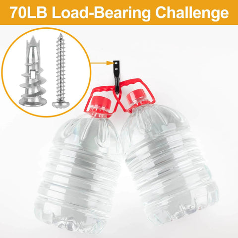 70 lb load hanging on 116 pcs self drilling drywall anchors and screws kit with 58 zinc alloy sheetrock anchors