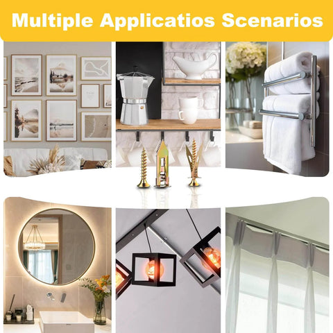 Uses for 160 pcs drywall self drilling anchors and screws kit with 80 sheetrock anchors in home decor and shelving