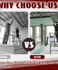 Why Choose Us? Before and after installation using ✝️ 10 Pcs Drywall Fitting Tool Supports the Board in Place While Installing Drywall Holder