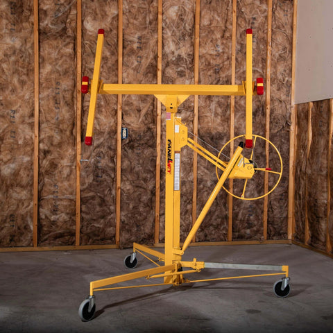Professional-Grade Sheetrock Hoist 138-2, 150 lbs, Rolling Lifter for drywall installation, stable motion, made in USA