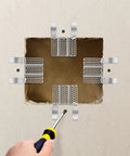 12 Pack Drywall Repair Clips 1/2 Inch Stainless Steel Patch Clips With 24 Screws for damaged walls DIY quick fix and heavy duty patch installed