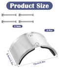 ✝️ 2 PCS Drywall Stilt Replacement Part, Aluminium Alloy Stilt Accessories Curved plate with bolts for fixing legs