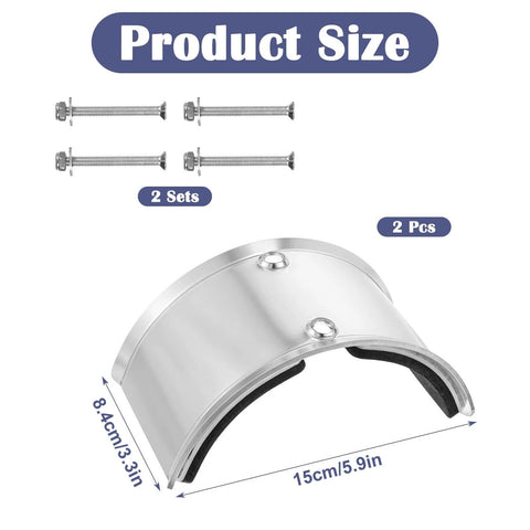 ✝️ 2 PCS Drywall Stilt Replacement Part, Aluminium Alloy Stilt Accessories Curved plate with bolts for fixing legs