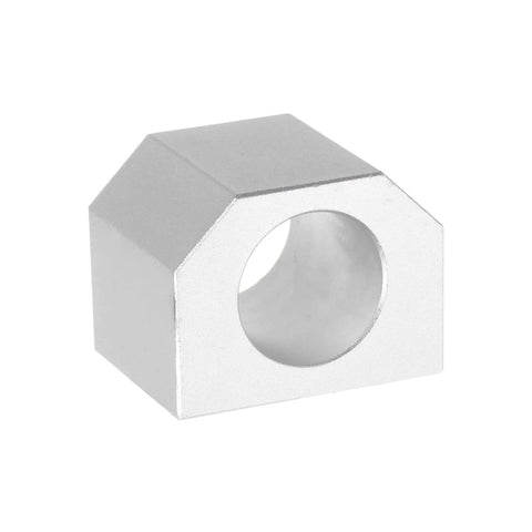 ✝️ DSG1605/1610/1604 Ball Screw Nut Housing Seat Mount Bracket Holder Base, CNC machine part, front view, silver metal