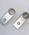2 Sets 2 Wheel Trolley Assembly Rollers with Dual Bearings Welded Steel Construction for Strut Channels