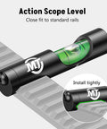 Dual Bubble Scope Leveling Kit From MidTen With Magnetic Level For Anti Cant Precision Scope Calibration On Standard Picatinny Rails Black