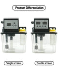 No-Fuss Automatic Lubrication Pump System with 1L or 2L tank and single or double screen for industrial machinery maintenance