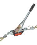 2 Ton Dual Gear Come Along Winch With Steel Cable 5mm 78 Inch Length 2 Hook Hand Puller side view