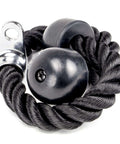 Dual Grip Triceps Rope For Cable Machines, No Slip Nylon Rope With Rubber Bumpers, Easy Grip, Double Sided Design