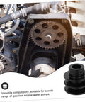Groove Sheave V-belt Pulley for Automotive Applications Heavy Duty Cast Construction Simple Installation for Gas Engine Water Pump Double Groove Design for Enhanced Performance installed on engine