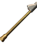 Rugged dual head straight air chuck tire gauge with 1/4 inch FNPT threads delivers fast, accurate pressure readings up to 150 PSI