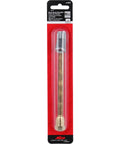 Rugged dual head straight air chuck tire gauge with 1/4 inch FNPT threads in packaging, for accurate pressure readings up to 150 PSI.