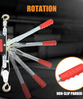 Heavy Duty Wire Rope Puller With Double Hook Lifting Tool Mini Tightener 4T showing handle rotation and non-slip grip