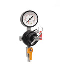 Commercial Grade Secondary Regulator With Single Gauge For Two Kegs, Black Finish, Heavy Duty CO2 Beer Regulator From Kegco