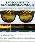 Dual Lens Welding Safety Glasses With Clear And IR 8 Shade Antifog Adjustable shown blocking glare and enhancing visibility.
