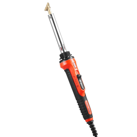 Dual Power Plastic Welder Kit With 60W And 100W Soldering Iron featuring triangular copper tip for plastic repairs