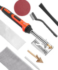 Dual Power Plastic Welder Kit With 60W And 100W Soldering Iron, 3 Replacement Welding Tips, 20 Welding Rods visible in image