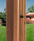 Gate Latch Complete Outdoor gate Latch for Wooden Gates operates from/on Both Sides of Fence Patented Dual Sided Operation